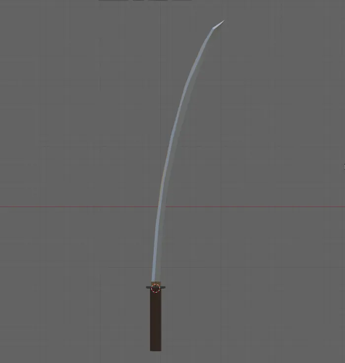 The model in the Blender viewport