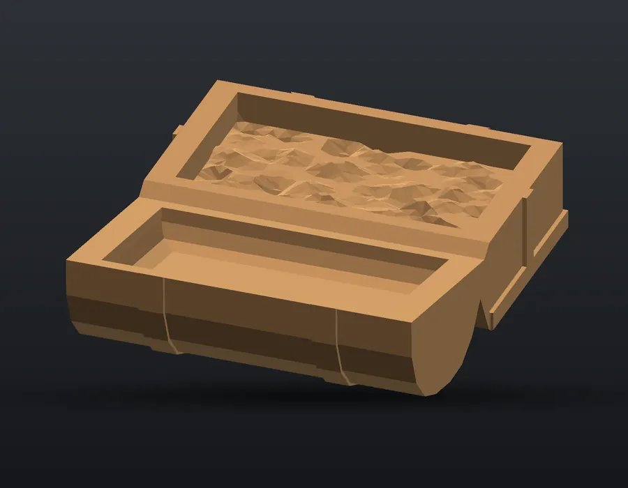 The chest. First to it wins