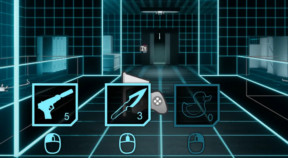 HUD concept: weapon and item slots