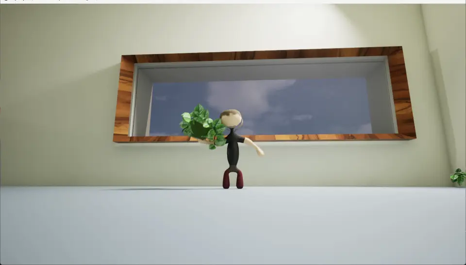 Window and plant